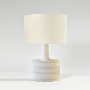 almond shape huge Bruno Gambone table lamp 2