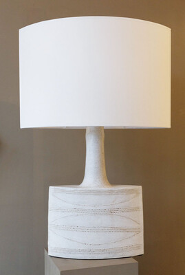 almond shape huge Bruno Gambone table lamp 2