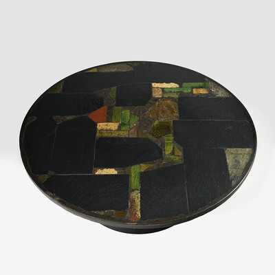 amazing black and colored Paul Kingma coffee table