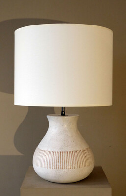 Bruno Gambone Ceramic Table Lamp Italy 1980 Elegant Vintage Italian Design