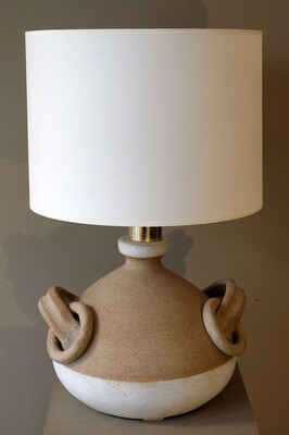 Bruno Gambone ceramic table lamp with rings