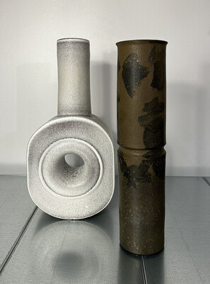 Carlo Zauli 1960 italian ceramic vases