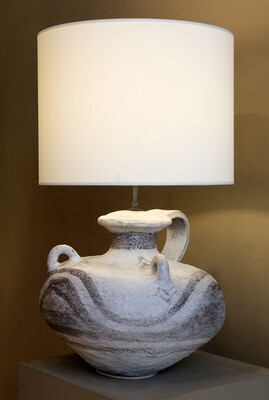 extra large ceramic table lamp by Marcello Fantoni