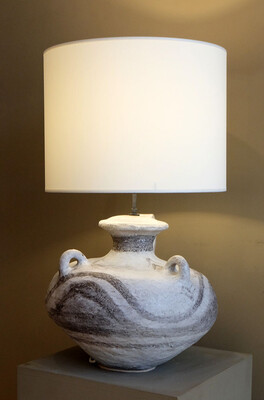 extra large ceramic table lamp by Marcello Fantoni