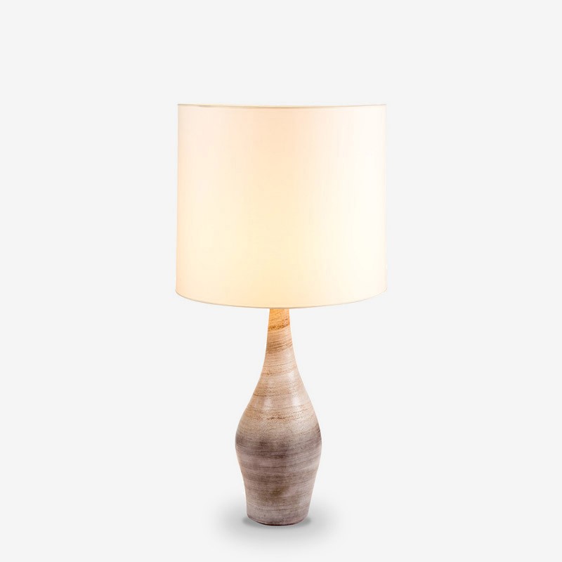 Grey-cream color Cloutier table lamp