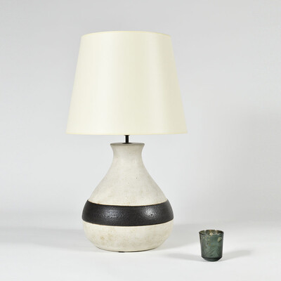 huge white bruno gambone table lamp