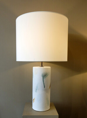 large pair Bruno Gambone lamps