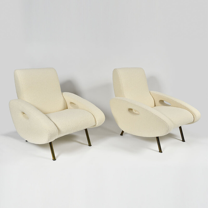 Letourneur French pair of armchairs Mourra editions