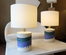 Pair of huge table lamps design Marcello Fantoni 70's