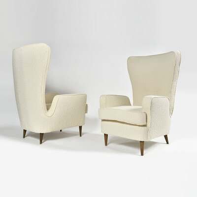 pair of italian 1950 armchairs Emilio Sala & Giorgio Madini