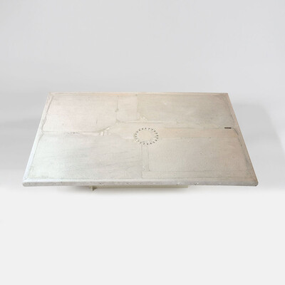 Paul Kingma white Coffee Table Unique Concrete Marble stone