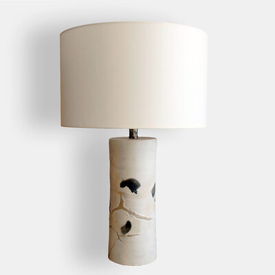 rare big Bruno Gambone table lamp