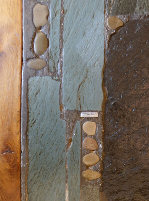 rare table basse brutaliste minérale et organique signée Paul Kingma