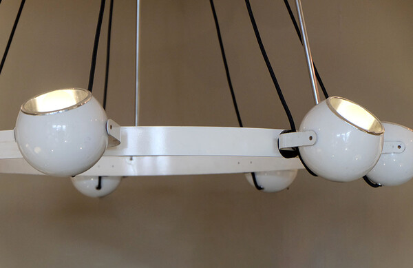 Stilnovo Chandelier 1970 Italian Mid-Century Modern Lighting