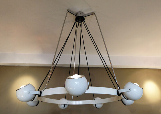 Stilnovo Chandelier 1970 Italian Mid-Century Modern Lighting