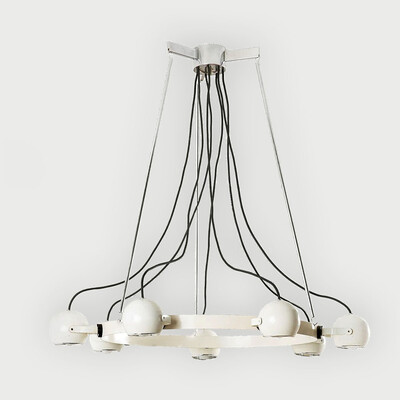 Stilnovo Chandelier 1970 Italian Mid-Century Modern Lighting